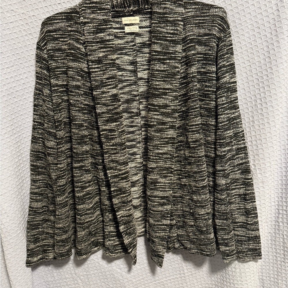 Van Heusen Black and Gray Cardigan